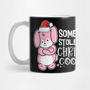 Somebunny Stole My Christmas Cookies Mug